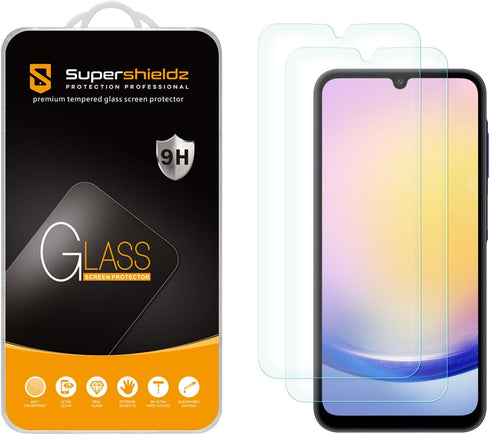 Supershieldz (2 Pack) Designed for Samsung Galaxy A25 5G Tempered Glass Screen Protector, Anti Scratch, Bubble Free......