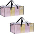 VENO 2 Pack Moving Bags Extra Large Storage Bags for College Move-In, Heavy-Duty Storage Totes, Packing Boxes, and Wardrobe Moving Supplies - Dura...