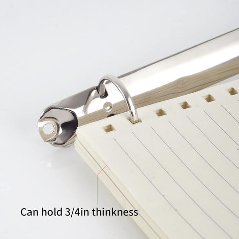 2 Pieces Letter Size Ring Binder Mechanism Replacement Kit 3-Ring Metal Binder Mechanisms Loose Leaf Binding Spines Combs for Binder Organizers...
