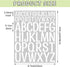 35 Sheet 1820 Pcs White Letter Stickers,2+1 Inch Big Font Alphabet Letter Vinyl Stickers Self Adhesive Waterproof Letters Kit,Mailbox Stickers for...