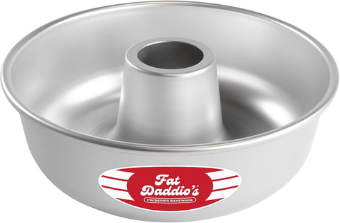 Fat Daddio's RMP-7 Anodized Aluminum Ring Mold Pan, 7 x 2 3/8 Inch, Silver...