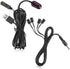 IR Repeater Hidden Infrared Remote Extender System 1 Receiver 4 Emitters Control Kit USB Adapter for Amplifier Cable Box Satellite TV Receiver CD ...
