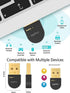 eppfun USB Bluetooth Adapter for PC Laptop Desktop, Bluetooth 5.3 Dongle Receiver, Wireless Audio Adapter, Support Windows 11/10/8.1, Compatible w...