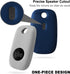 Geiomoo Silicone Case for Tile Pro 2022 Tracker, Soft Flexible Scratch Resistant Cover with Carabiner (2 Pack Navy Blue+Oatmeal)...