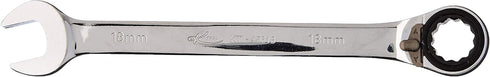 K Tool International 45618 18mm Metric Reversible Ratcheting Wrench for Garages, Repair Shops and DIY, Offset-head Sleek Design, 6 and 12-point Nu...