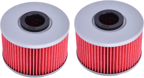 2Packs 114 Oil Filter 15412-HP7-A01 for Honda TRX420 FA Fourtrax Rancher AT 2009-2023 TRX420FPA TRX500 FA Fourtrax Foreman SXS1000 Pioneer 1000 SX...