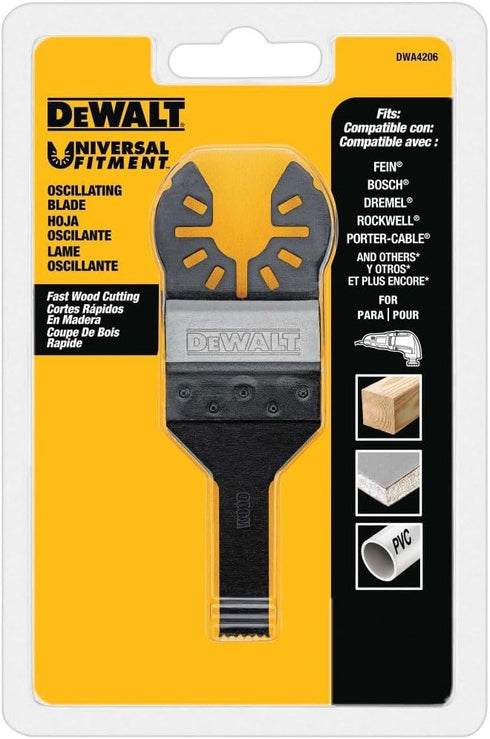DEWALT Dwa4208 Oscillating Wood Detail Blade, Black...