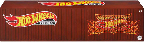 Hot Wheels Premium Toy Cars & Trucks, Lion’s Roar Container Set with 5 Die-Cast 1:64 Scale Drag Racing Vehicles in Collectable Display Container...