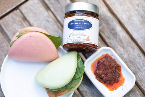 Arroyo Kitchen Midnight Spice Sauce, Made in Italy, Oil Blend of Sundried Tomato, Garlic & Italian Spices, All Natural, Preservative Free, Clean I...