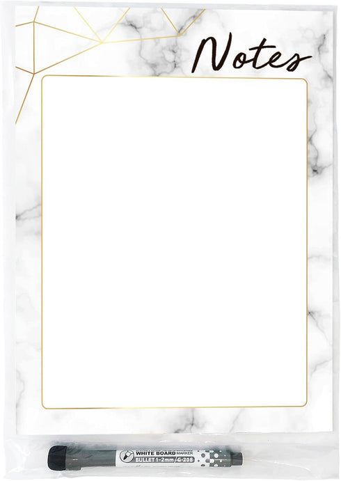Dry Erase Whiteboard Vinyl Sticker Decal for Notes & Reminders by Glassboard Studio | Removable & Reusable | Magnetic Fine-Tip Marker Included (9 ...