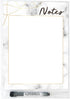 Dry Erase Whiteboard Vinyl Sticker Decal for Notes & Reminders by Glassboard Studio | Removable & Reusable | Magnetic Fine-Tip Marker Included (9 ...