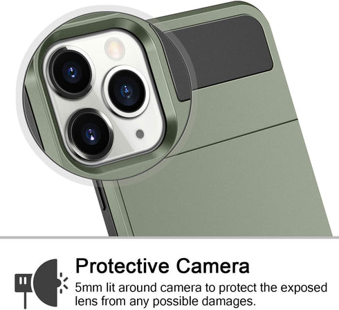 Vofolen Case for iPhone 11 Pro Case Wallet Credit Card Holder Slot Sliding Door Hidden Pocket Anti-Scratch Dual Layer Hybrid Protective Hard Shell...