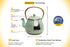 TOPTIER Japanese Teapot with Stainless Steel Infuser, Cast Iron Tea Kettle Stovetop Safe, Leaf Design Coated with Enameled Interior for 32 Ounce (...