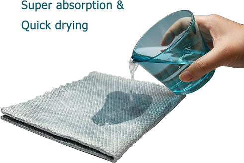 10pack Nanoscale Cleaning Cloth, Easy Clean Cloth, Microfiber Cleaning Cloth, Nanoscale Streak-Free Cleaning Cloths Reusable Lint Free Cloth for H...