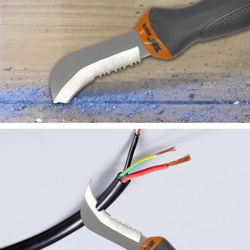 XW Linoleum Flooring and Roofing Knife with Stainless Steel Hook Blade for Cutting Wallpaper, Carpet, Vinyl, Ceilings, Floor Covering...