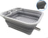 SAMMART 8.5L (2.2 Gallon) Collapsible Dish Drainer with Swivel Spout - Foldable Drying Rack - Portable Dinnerware Organizer - Space Saving Kitchen...