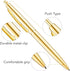 Unibene 6 Pack Gold Click Ballpoint Pens - Black ink Medium Point(1 mm), Metallic Retractable Pen Nice Gift for Business Office Students Teachers ...