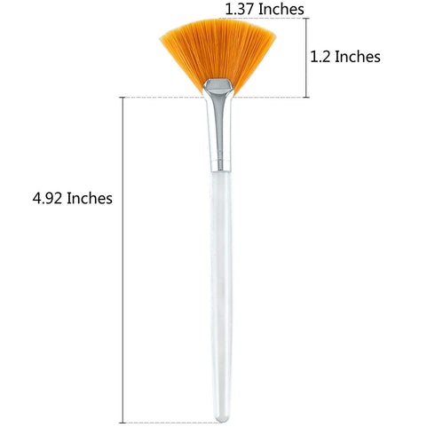 Fciqven 4 Pcs Facial Brushes Fan Mask Brush,Soft Makeup Brushes Cosmetic Tools for Peel Mask Makeup...