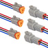 HYAT 14 AWG 3 Pin DT Connector Waterproof Automotive Electrical Connector, Male and Female Way Auto Electrical Wire Connectors Harness for Car Tru...