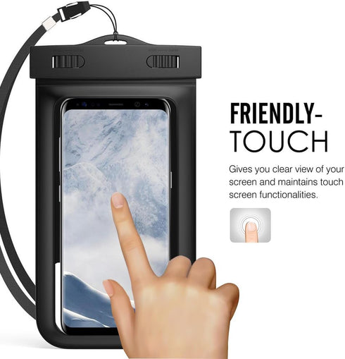 Waterproof Cellphone Dry Bag w/Armband Compatible for Samsung Galaxy S21+ S20+ / Note 20 10 / A11 A31 A51 A71 F41 M11 M21 M31 / OnePlus 8T Nord/No...