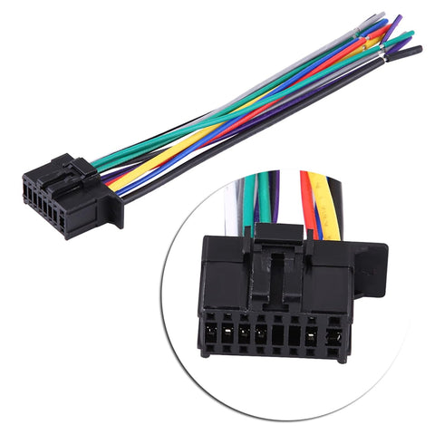 Stereo Radio Wire Harness Cable, 16 Pin Car Stereo Power Speaker Wire Harness CD Plug for Pioneer 2350 in-Vehicle Technology Supplies 16 Pin Radio...