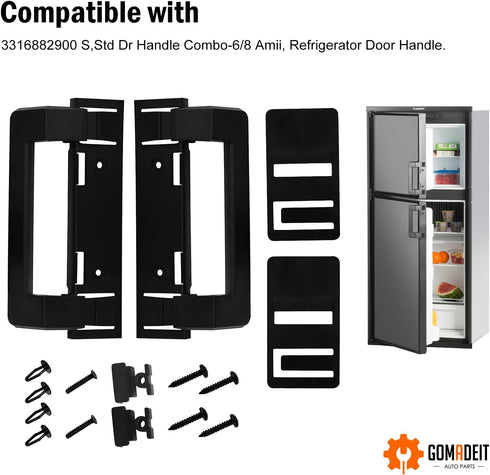 2 Pack 3316882900 Rv Refrigerator Door Latch Handle fits for dometic Refrigerator Door Handle replace DM2672 DM2682 DM2872 DM2882......