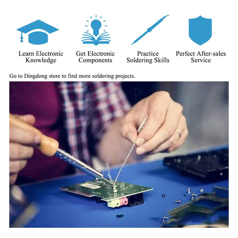 ISolderStore DIY Soldering Practice Kits DS18B20 Temperature Sensor Module DIY Electronic Kits Soldering Project Kit 0-99 ? (32?-210?)...