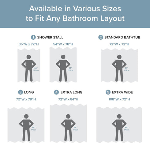 Madison Park Shower Curtain Waffle Weave Striped Pieced Design Fabric Shower Curtains for Bathroom with 3M Scotchgard Moisture Management Premium ...