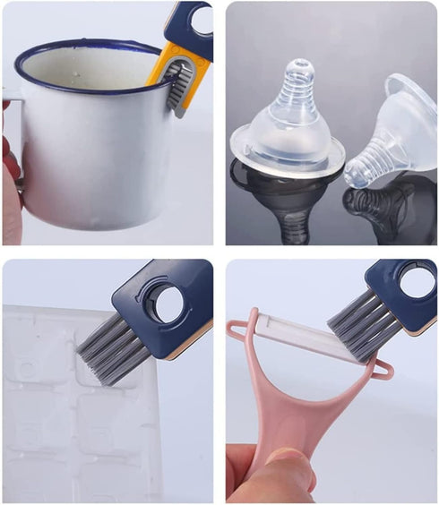 4 in 1 Baby Bottle Brush - 2 Pack Bottle Brush Cleaner with Straw Cleaning Brush, Bottle Cleaner Brush Set for Washing Sport Bottle, Mug, Cup Cove...