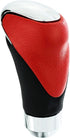 Lunsom Leather Gear Shift Knob, Type-R Gear Shifter Head Handle Lever Metal Shift Knob Fit Most Transmission Automatic Manual Vehicle (Black & Red...