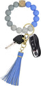 Key Chains Women for Car Key Ring Bracelet,Keychain Wristlet,Silicone Beaded Bangle Chains...