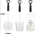 ALINK Bottle Glass Dish Sponge Cleaning Brush with Handle, Pack of 3...