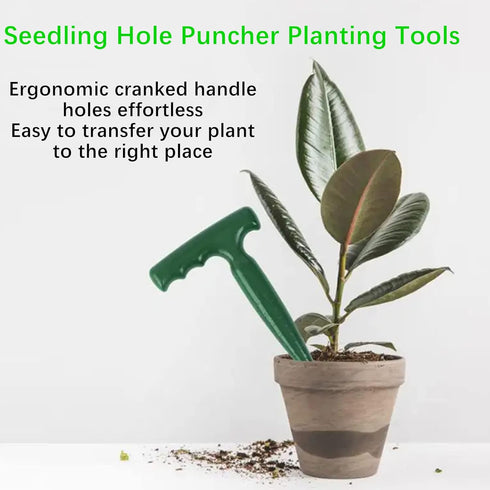 Dibber Bulb Seedling Planting Tools Transplanting Garden Grip Widger Garden Handle Hole Punch for Gardening Plant Care...