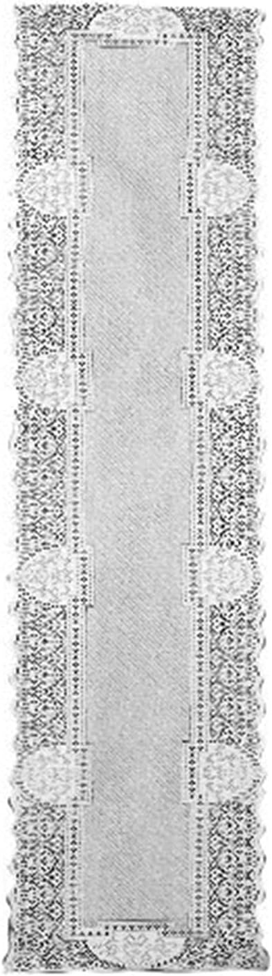 Heritage Lace Canterbury Classic 14-Inch by 72-Inch Runner, White...