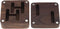 eMagTech Cufflink Box Wooden Cufflink Box Case Magnetic Cufflink Case Jewellery Organisers Accessories for Men Boys 4.7x4.7cm Brown...
