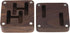 eMagTech Cufflink Box Wooden Cufflink Box Case Magnetic Cufflink Case Jewellery Organisers Accessories for Men Boys 4.7x4.7cm Brown...