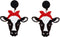 Funny Animal Head Acrylic Dangle Earrings Cute Square Asymmetric Cat Zebra Cows Cartoon Drop Earrings Exaggerated African Bohemian Fashion Lovely ...