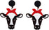 Funny Animal Head Acrylic Dangle Earrings Cute Square Asymmetric Cat Zebra Cows Cartoon Drop Earrings Exaggerated African Bohemian Fashion Lovely ...