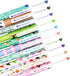 SITAKE 10 Pcs Cute Pens Kawaii Pens Fun Pens, 0.38mm colorful Writing Gel Ballpoint Pens, Korean Japanese Stationery School Supplies for Teen Girl...