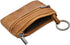 Women Genuine Leather Coin Pouch Zip Mini Purse Wallet Key Chain Double Zipper...