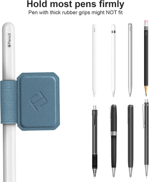 Fintie 4 Pack Pen Loop Holder for Apple Pencil Pro, Apple Pencil (USB-C) & Apple Pencil (1st / 2nd Gen) and Stylus Pens, Elastic Adhesive Leather ...