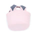 Easter Baskets Seersucker Easter Bunny Bag Bucket for Easter Egg Hunt Bunny Ears Design (Pink)...