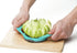 PrepWorks by Progressive Dishwasher Safe 16-Slice Thin Apple Slicer and Corer with Attached Safety Cover (Turquoise)...