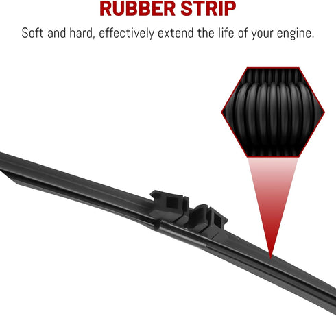 Rear Windshield Wiper Arm Blade Compatible with Ford Explorer 2011-2018, 2013-2019 Escape, 2015-2019 Lincoln MKX, Replace BB5Z17526C, OEM Style Re...