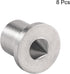 uxcell 5mm Drill Center for Dowel and Tenon, Stainless Steel, Woodworking Doweling Centering Tool 8Pcs...