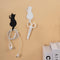 Self Adhesive Hooks 2 Pcs Stainless Steel Wall Hooks for Bathroom Kitchen Office Sticky Cat Hooks for Door Closet Decorative Wall Hanger Waterproo...