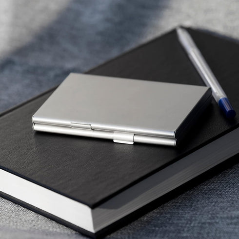 YOKIVE 1 Pcs Business Card Holder, Flip Cover Style | Keep Cards Neat, Great for Office, Home, Daily Use (Green, 3.66x2.36x0.32-Inch)...