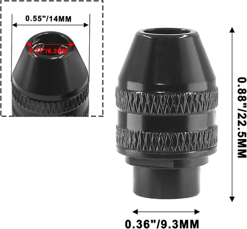 1 Pack Keyless Chuck Quick Change Chuck Replacement 1/4 Chuck for 4486 Rotary Tools...
