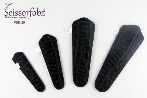 Scissors sheaths by SCISSORFOBZ with ScissorGripper -VALUE PACK-4 sizes- Designer Scissor Covers Holders for embroidery sewing quilting - Quilters...