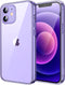 JETech Case for iPhone 12 Mini 5.4-Inch, Non-Yellowing Shockproof Phone Bumper Cover, Anti-Scratch Clear Back (Deep Purple)...